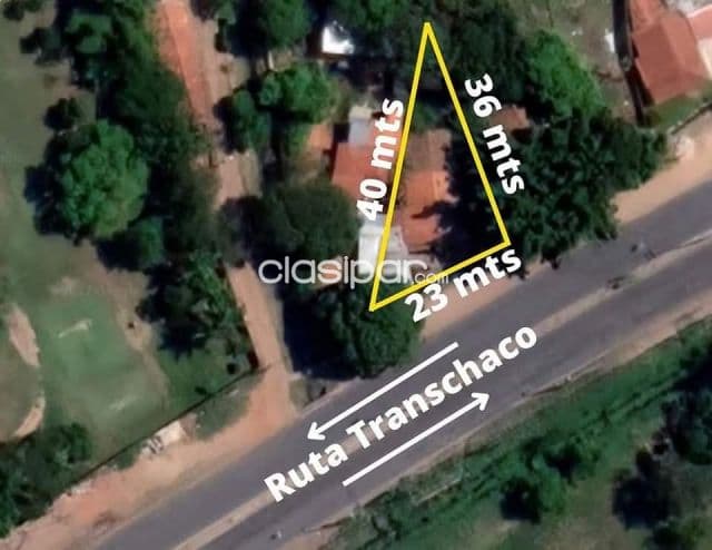 Terreno sobre ruta transchaco cod 5083