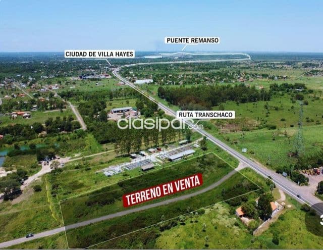 Terreno 18.200 m2 s/ruta transchaco a 200 mtrs de rotonda villa hayes, foto 1