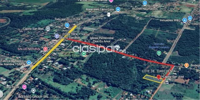 Amplio lote en venta de 3.069 m² en Hohenau-ITAPUA — foto 2