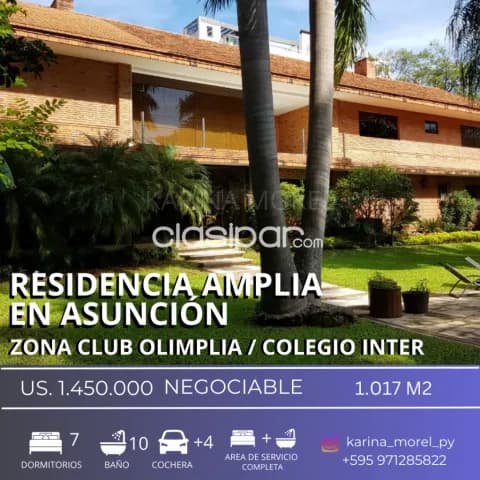 Amplia residencia zona club olimpia. Asuncion, foto 2