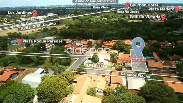 Propiedad de 521m2 sobre asfalto en Luque