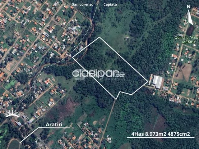 Capiata, aratiri: 4.9 hectáreas, ideal p/ loteamientos, proyectos industriales, etc, foto 2