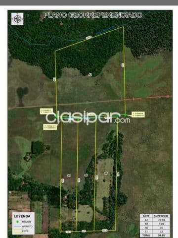 Acahay, la colemena: 55 has, zona alta, prox. Ruta, desarrollo variado, p/ granja, criader
