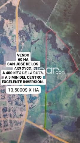 San José de los arroyos, caaguazú prox. Ruta asfaltada: 60 has, de alto rendimiento, foto 1