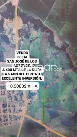 San José de los arroyos, caaguazú prox. Ruta asfaltada: 60 has, de alto rendimiento, foto 2