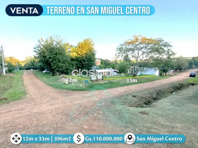 ESQUINA de 12m X 33m - Superficie: 396m2 📍 San Miguel Centro, Cambyreta, foto 2