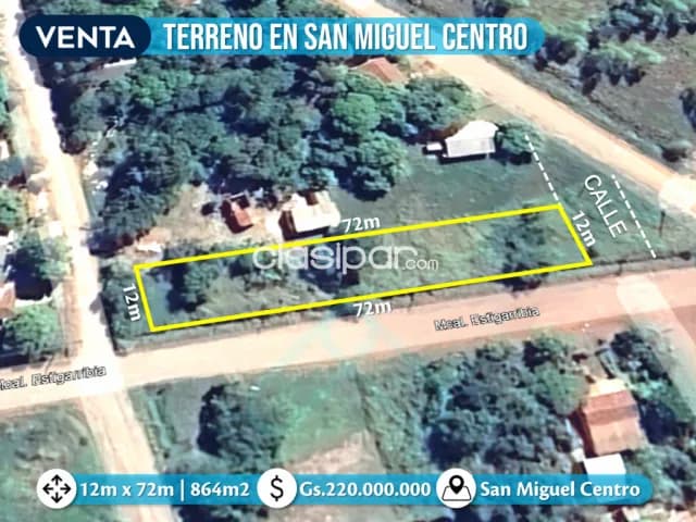 2 Lotes en ESQUINA de 12m X 72m - Superficie: 864m2 📍 San Miguel Centro, Cambyreta, foto 4