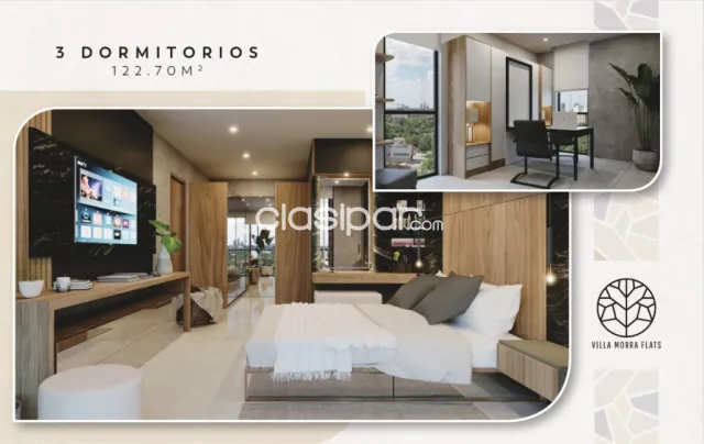 Flats, Villa Morra, Recoleta: 3 suietes, amplia recepción, ambientes climatizados, quincho, foto 5