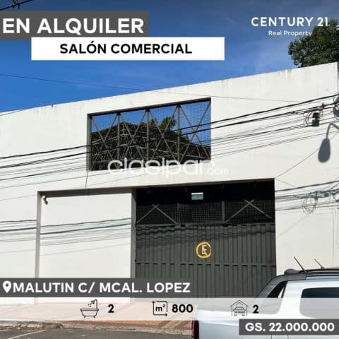 Salon comercial 800m2 zona villamorra