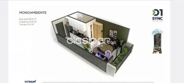 Departamento a estrenar en asuncion barrio Herrera cod 5314 — foto 3