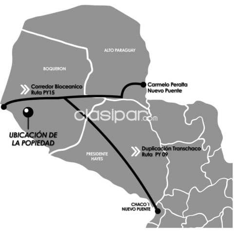 En venta propiedad única en el chaco paraguayo id: 34957