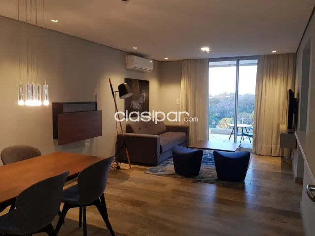 Villa Morra, prox. Shop. Mcal: Elegante depto amoblado, 2 dormit, ambientes amplios — foto 5