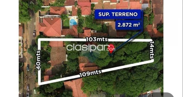 Terreno bo.Jara c/40 mtrs de frente- total 2.872 m2 a mtrs de siria y gral.santos, foto 3