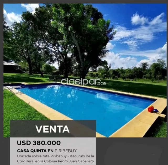 Hermosa casa quinta en piribebuy. Cod 5085 — foto 4