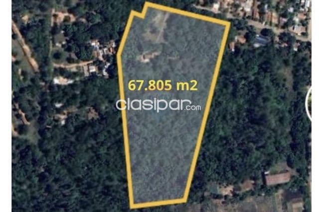 Terreno 67.805 m2-un poco mas de 6 hectarea-aregua centro a 400 mtrs de iglesia — foto 1