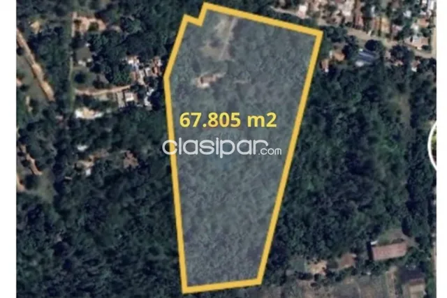 Terreno 67.805 m2-un poco mas de 6 hectarea-aregua centro a 400 mtrs de iglesia — foto 2