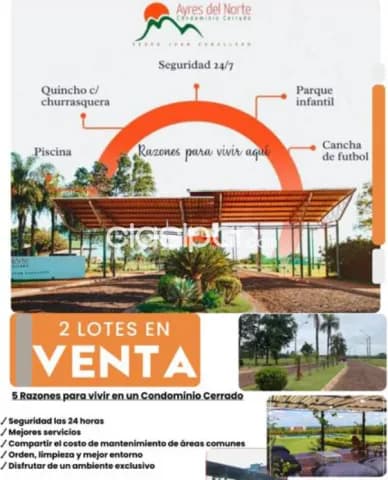 2 Lotes Juntos o Separados en Condominio Cerrado Ayres del Norte - Pedro Juan Caballero, foto 2