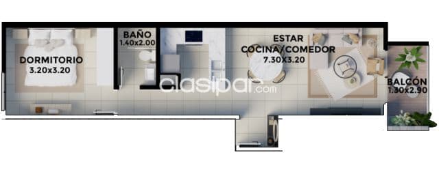 En venta departamentos en pozo de 1, 2 y 3 dormitorios en villamorra — foto 1