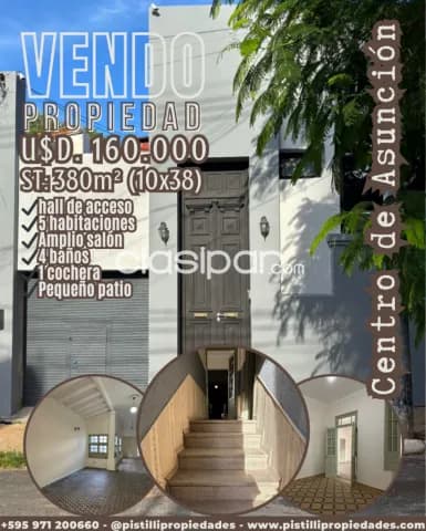 Terreno con construcción antigua centro de Asunción, foto 2