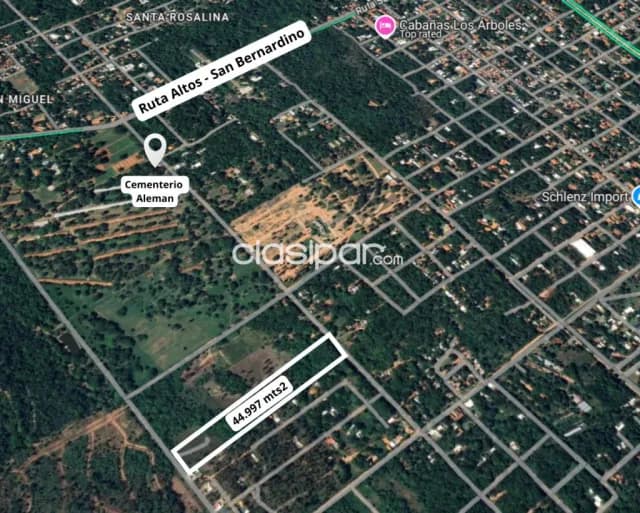 Terreno 4.5 Hectareas en barrio Cristobal Colón - San Bernardino — foto 5