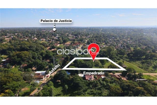 Terreno 6.755 m2 esquina-zona palacio de justicia de Luque-bo.primavera c/84 d frent