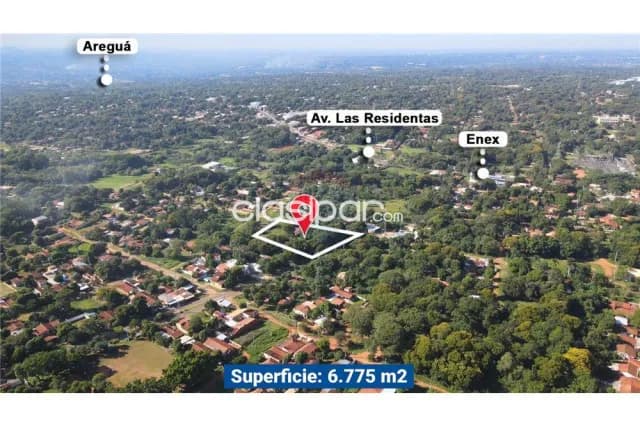 Terreno 6.755 m2 esquina-zona palacio de justicia de Luque-bo.primavera c/84 d frent, foto 5