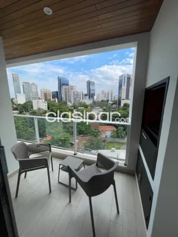 Torre aviadores, shop. Del sol: Elegante depto. Amoblado, 2 dormit, balcón, parrilla, foto 4