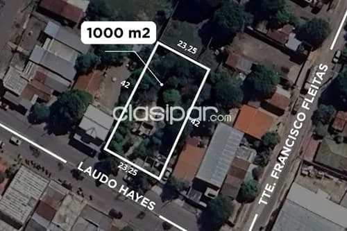 terreno de 1000m2 sobre doble avenida en Villa Hayes — foto 2