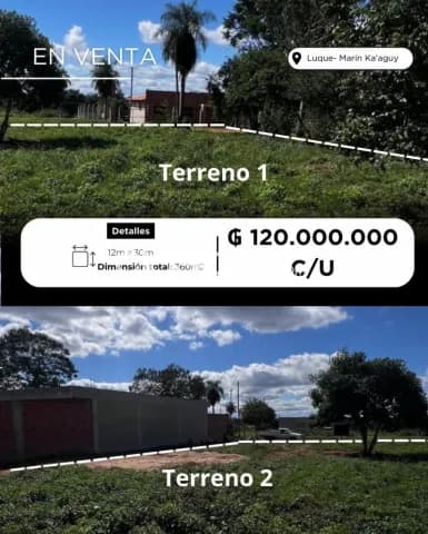 2 terrenos en Luque zona marin guaaguy cod 5587 — foto 3