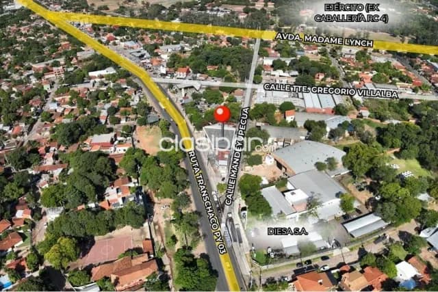 Ruta transchaco, botánico, salida a 2 calles: 640 m2 + oficina + generador + internet — foto 2