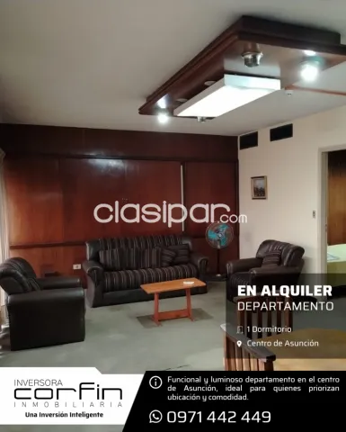 Departamento céntrico de 1 dormitorio, semi amoblado, sin cochera — foto 2