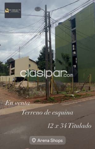 hermoso terreno de esquina, a lado del Shopping Arena, de 12 X 34 titulado, foto 1