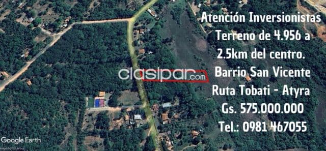 Terreno en Atyra