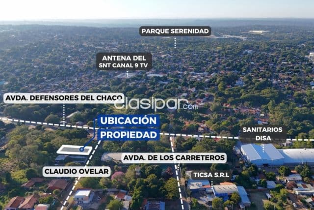 En venta terreno lambare - 1/2 cuadra av. Defensores del chaco