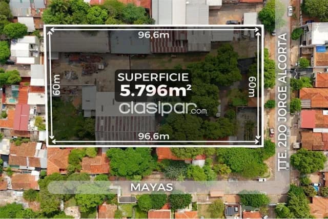 Terreno 5.796 m2 s/tte.alcorta a 400 mtrs de medicos del chaco-bo.vista alegre-asu, foto 2