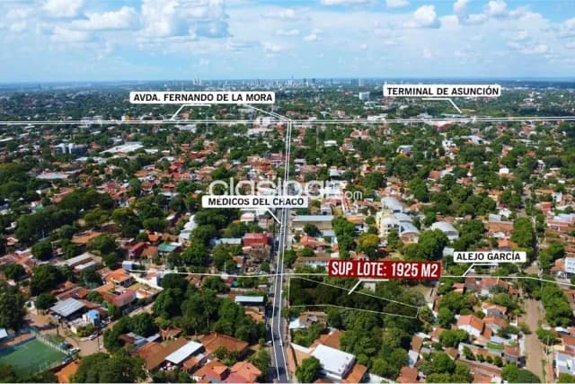 Terreno en esquina en lambare 1.925 m2 s/alejo garcia y medicos del chaco — foto 3