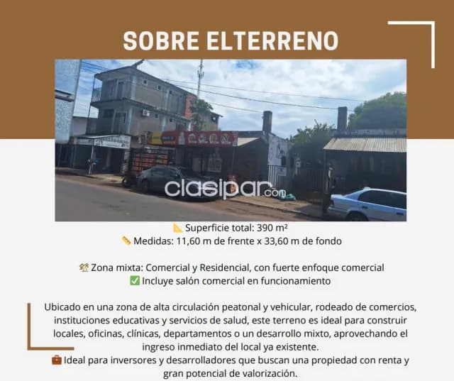Luque, centro: 390m2 ideal p/emprendimientos comerciales mixtos, ubicación ideal, foto 3