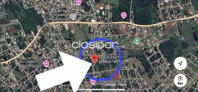 Terreno económico ubicado en Cambyretá, a tan solo 400 metros de la Ruta 14 — foto 3