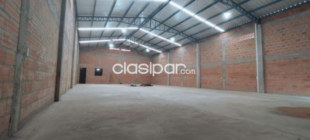San antonio, prox cadete boqueron: 283 m2 + oficina, impecable deposito s/ asfalto, multiu, foto 1