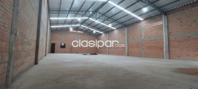San antonio, prox cadete boqueron: 283 m2 + oficina, impecable deposito s/ asfalto, multiu, foto 2