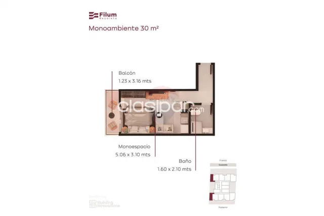 Mono en venta filum Recoleta dic 2026, foto 4