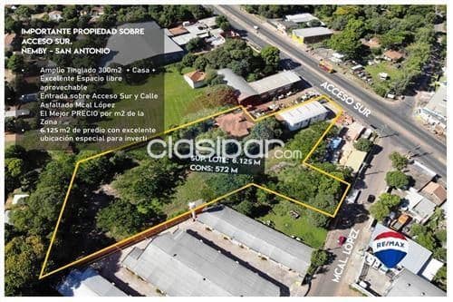 Imponente propiedad de 6.125 m2 Sobre Acceso Sur, Ñemby, foto 1