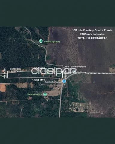 En venta 14 hectáreas en Luque a pasos de la avenida Luque Sanber ID 35860, foto 2