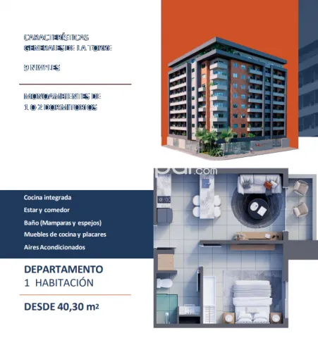Depto en pozo en Mariano Roque Alonso zona umax monoambiente, de uno y dos dormit, foto 2