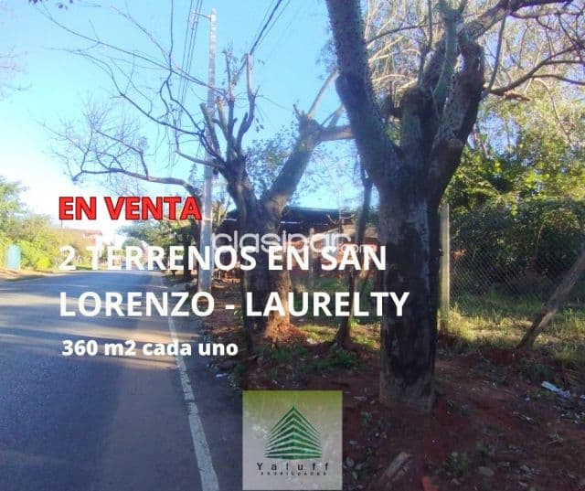 Terreno de 360 m2 en San Lorenzo laurelty - zona alta