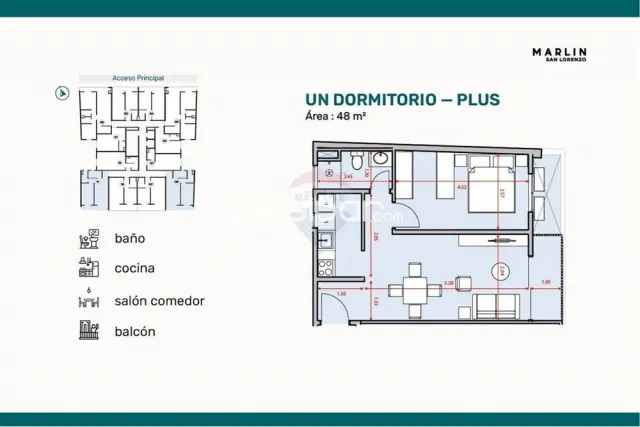 Depto de 1 dormitorio en San Lorenzo ingavi, foto 4
