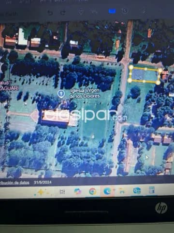 Hermoso terreno en esquina frente a la Iglesia de Mbuyapey. Sobre la calle asfaltada, foto 2