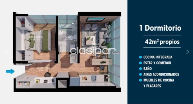 En venta departamento en Petra tower en Las Lomas Asunción, foto 4