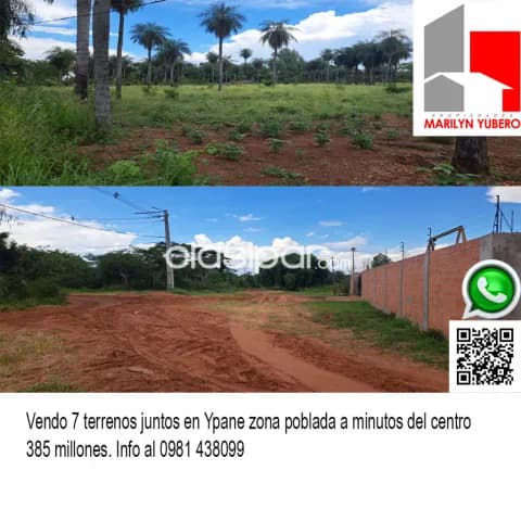VENDO! 7 terrenos juntos en Ypane CL923, foto 2