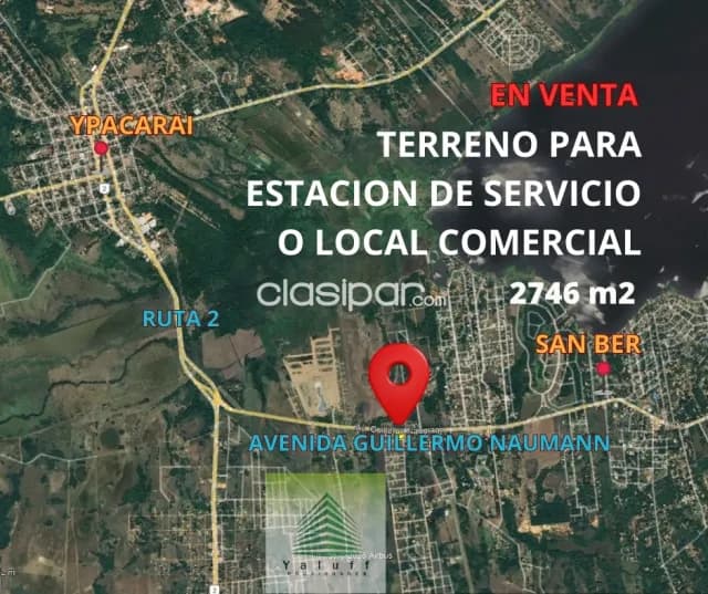 Terreno de 2746 m2 para estación de servicio o local comercial en esquina en san ber, foto 2